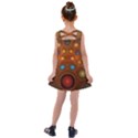 Fractal Fantasy Design Swirl Kids  Cross Back Dress View2