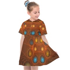 Fractal Fantasy Design Swirl Kids  Sailor Dress by Wegoenart