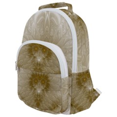 Fractal Abstract Pattern Background Rounded Multi Pocket Backpack by Wegoenart