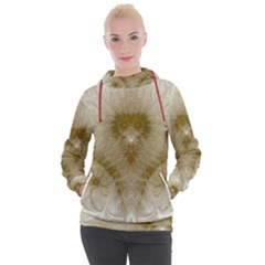 Fractal Abstract Pattern Background Women s Hooded Pullover