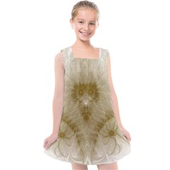 Fractal Abstract Pattern Background Kids  Cross Back Dress by Wegoenart