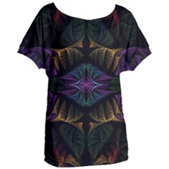 Fractal Abstract Background Pattern Art Women s Oversized Tee by Wegoenart