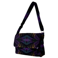 Fractal Abstract Background Pattern Art Full Print Messenger Bag (m)