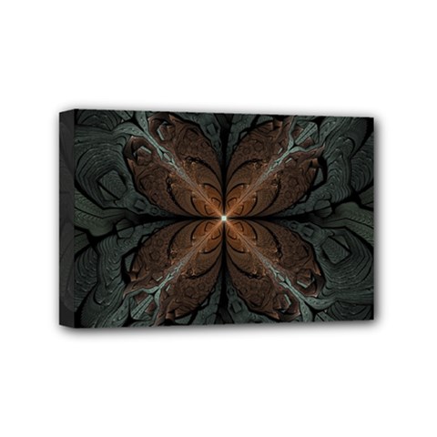 Art Abstract Fractal Pattern Mini Canvas 6  x 4  (Stretched)