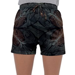 Art Abstract Fractal Pattern Sleepwear Shorts