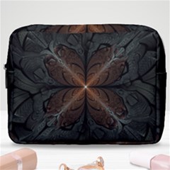 Art Abstract Fractal Pattern Make Up Pouch (Large)