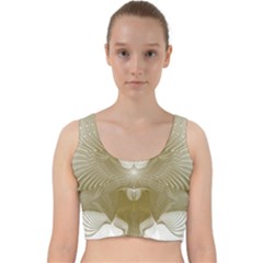 Fractal Background Pattern Creative Velvet Racer Back Crop Top by Wegoenart