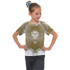 Fractal Background Pattern Creative Kids  Mesh Piece Tee