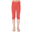 Chinese Background Red Kids  Capri Leggings  View1