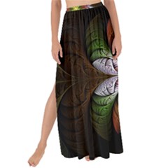 Fractal Flower Fantasy Pattern Maxi Chiffon Tie-up Sarong by Wegoenart