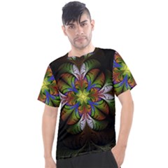 Fractal Flower Fantasy Pattern Men s Sport Top