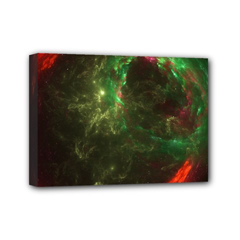 Space Cosmos Galaxy Universe Sky Mini Canvas 7  X 5  (stretched) by Wegoenart