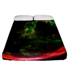 Space Cosmos Galaxy Universe Sky Fitted Sheet (california King Size) by Wegoenart