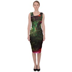 Space Cosmos Galaxy Universe Sky Sleeveless Pencil Dress by Wegoenart