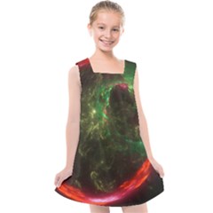 Space Cosmos Galaxy Universe Sky Kids  Cross Back Dress by Wegoenart