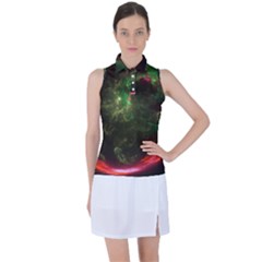 Space Cosmos Galaxy Universe Sky Women s Sleeveless Polo Tee