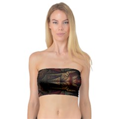 Fractal Fantasy Texture Pattern Bandeau Top by Wegoenart