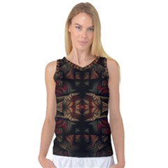 Fractal Fantasy Texture Pattern Women s Basketball Tank Top by Wegoenart