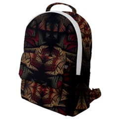 Fractal Fantasy Texture Pattern Flap Pocket Backpack (small)