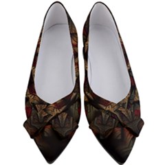 Fractal Fantasy Texture Pattern Women s Bow Heels