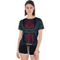 Fractal Abstract Background Pattern Open Back Sport Tee View1