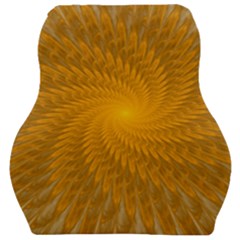 Fractal Abstract Background Pattern Gold Golden Yellow Car Seat Velour Cushion  by Wegoenart