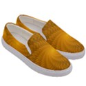 Fractal Abstract Background Pattern Gold Golden Yellow Men s Canvas Slip Ons View3