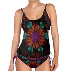 Fractal Flower Fantasy Floral Tankini Set by Wegoenart