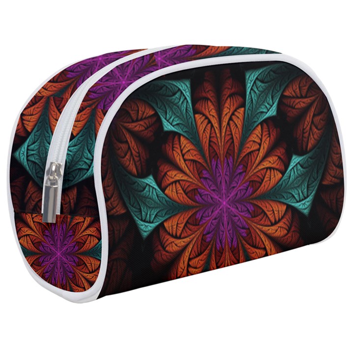 Fractal Flower Fantasy Floral Makeup Case (Medium)