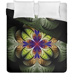 Fractal Flower Fantasy Design Duvet Cover Double Side (california King Size) by Wegoenart