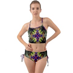 Fractal Flower Fantasy Design Mini Tank Bikini Set by Wegoenart