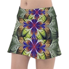 Fractal Flower Fantasy Design Tennis Skorts by Wegoenart