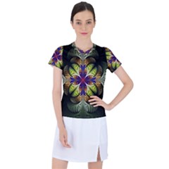 Fractal Flower Fantasy Design Women s Sports Top