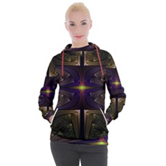 Fractal Fantasy Design Texture Women s Hooded Pullover