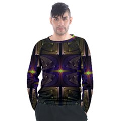 Fractal Fantasy Design Texture Men s Long Sleeve Raglan Tee