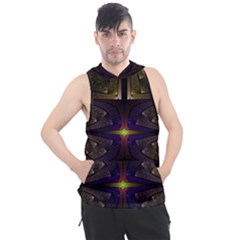 Fractal Fantasy Design Texture Men s Sleeveless Hoodie