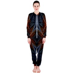 Art Abstract Fractal Pattern Onepiece Jumpsuit (ladies) 