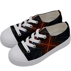 Art Abstract Fractal Pattern Kids  Low Top Canvas Sneakers by Wegoenart