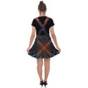 Art Abstract Fractal Pattern Velvet Suspender Skater Skirt View2