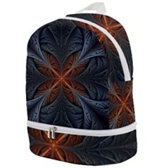 Art Abstract Fractal Pattern Zip Bottom Backpack