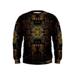 Fractal Fantasy Mystic Design Kids  Sweatshirt by Wegoenart