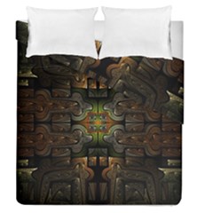 Fractal Fantasy Mystic Design Duvet Cover Double Side (queen Size) by Wegoenart