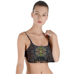 Fractal Fantasy Mystic Design Layered Top Bikini Top 