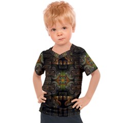 Fractal Fantasy Mystic Design Kids  Sports Tee