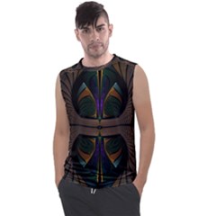 Fractal Abstract Background Pattern Men s Regular Tank Top