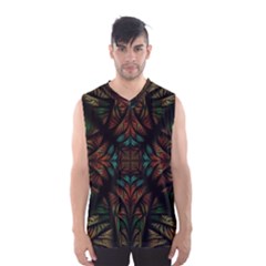 Fractal Fantasy Design Texture Men s Basketball Tank Top by Wegoenart