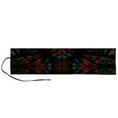 Fractal Fantasy Design Texture Roll Up Canvas Pencil Holder (l) by Wegoenart