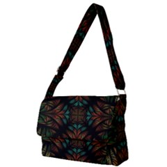 Fractal Fantasy Design Texture Full Print Messenger Bag (l)