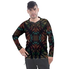 Fractal Fantasy Design Texture Men s Pique Long Sleeve Tee