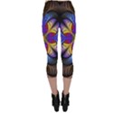 Fractal Flower Fantasy Floral Capri Leggings  View2